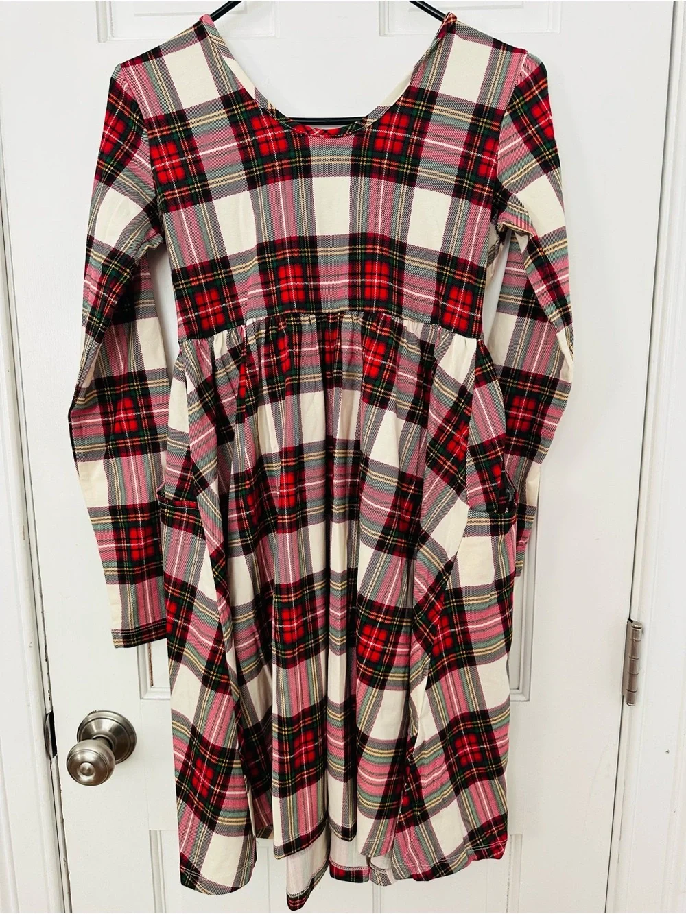 Hanna Andersson plaid knit